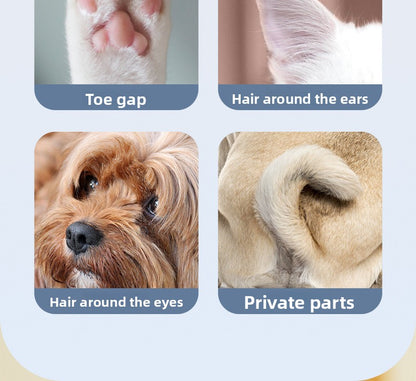 LED Light Pet Hair Trimmer Dog Cat Paw Hair Trimmer Paw Sole Hair Clipper Dog Hair Clipper