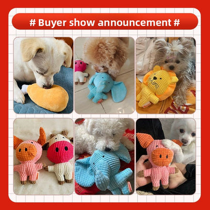 Durable Charging Duck Chew Teething Plush Elephant Pet Donkey Toy