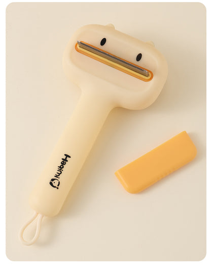 Magic Pet Hair Remover Comb Self Cleaning Cat Brush for Shedding Gentle Detangling and Massage Tool for Cats Dogs to Reduce Loose Fur and Mats