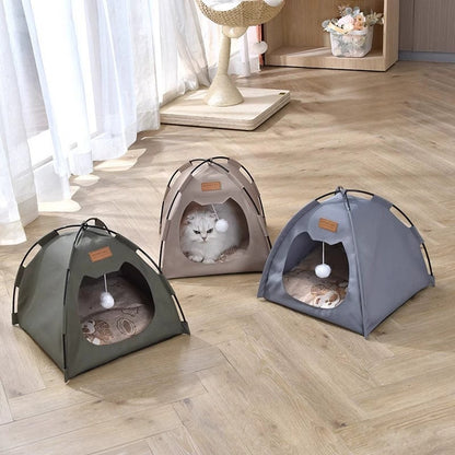 New Cat Tent Enclosed Foldable Oxford Cloth Cat House Dog House