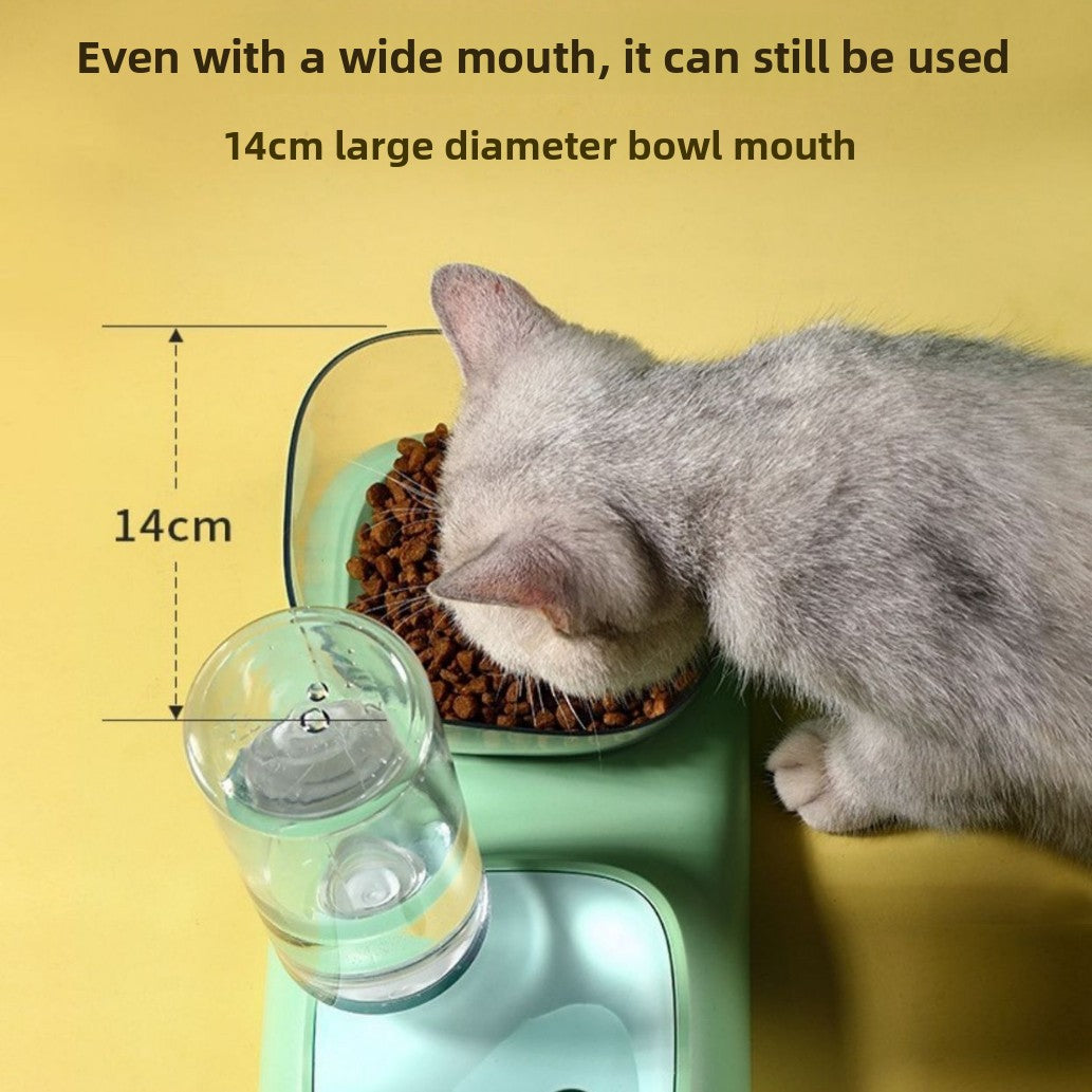 Dog Cat Automatic Refill Water Food Feeder Bowl Pet Supplies Dish Set