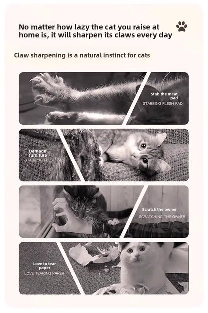 All Season Triangular Felt Cat House Wall Mounted Scratching Board Integrated Non Shedding Villa