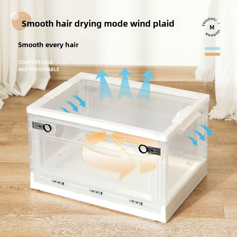 Large Pet Grooming Dryer Box for Cats with Transparent Design