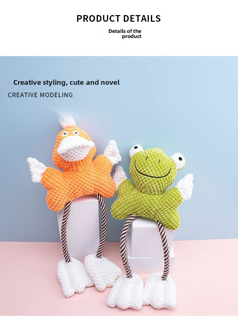 Indestructible Plush Dog Toy for SelfEntertainment Durable Chew Sound Pet Supplies