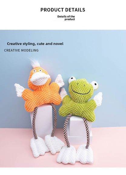 Indestructible Plush Dog Toy for SelfEntertainment Durable Chew Sound Pet Supplies