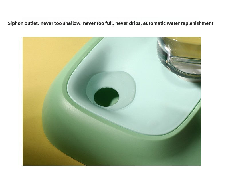 Dog Cat Automatic Refill Water Food Feeder Bowl Pet Supplies Dish Set