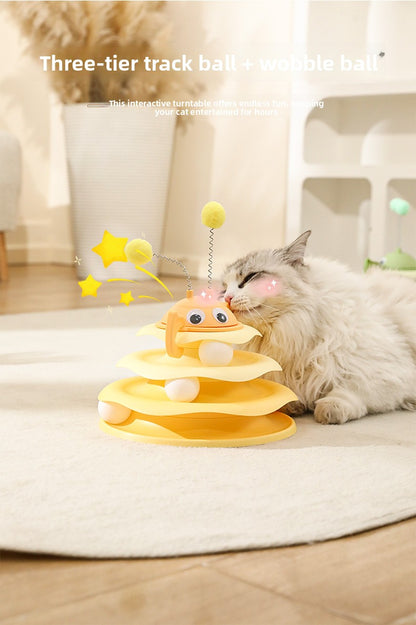 Cat Toy Little Bee Ice Cream Play Plate Self Entertainment Boredom Buster In Stock