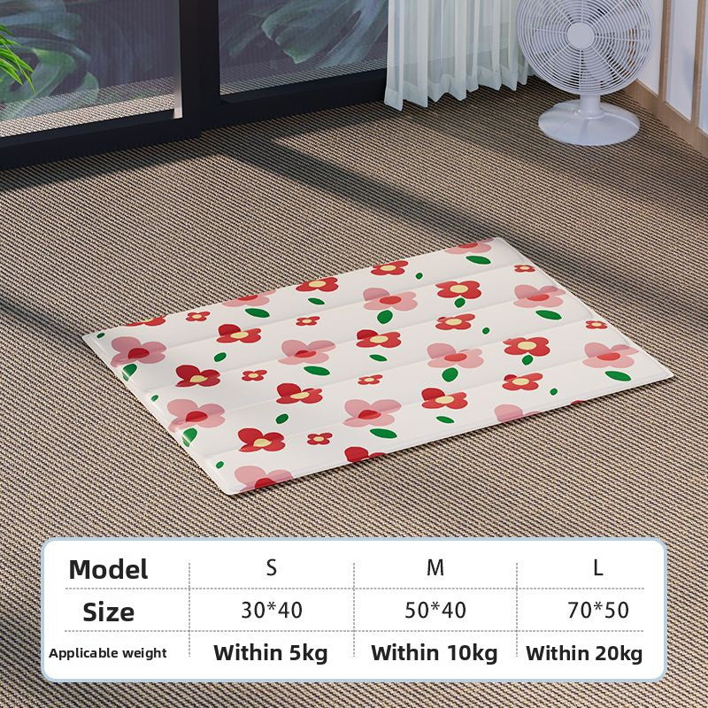 Summer Pet Cooling Mat Water Filled Ice Nest Bed for Large Cats Dogs