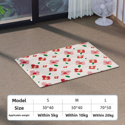 Summer Pet Cooling Mat Water Filled Ice Nest Bed for Large Cats Dogs