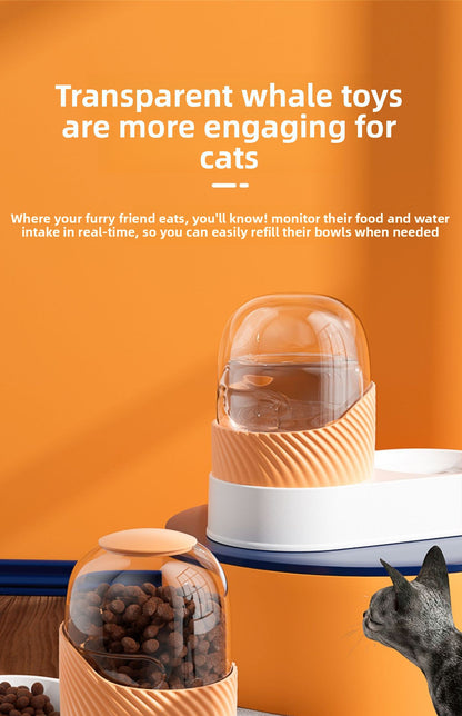 Automatic Cat Water Fountain 2L Large Capacity Quiet USB Powered Pet Water Dispenser for Cats Dogs with LED Light and Water Level Indicator