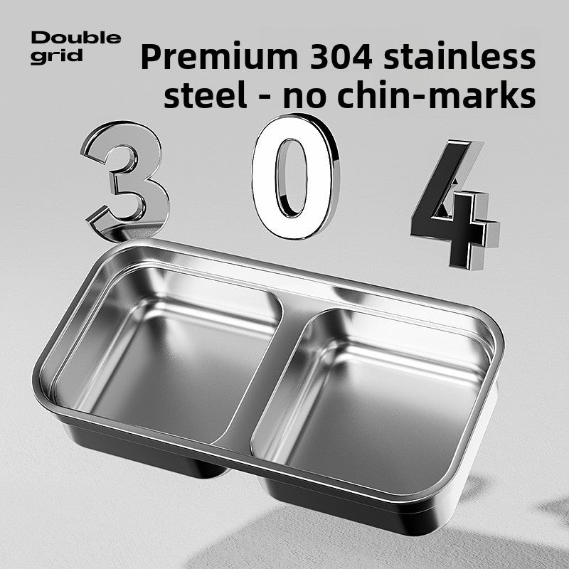 Stainless Steel Double Cat Bowl Anti Tip Pet Food and Water Dish Non Slip Elevated Dog Bowls for Feeding and Drinking