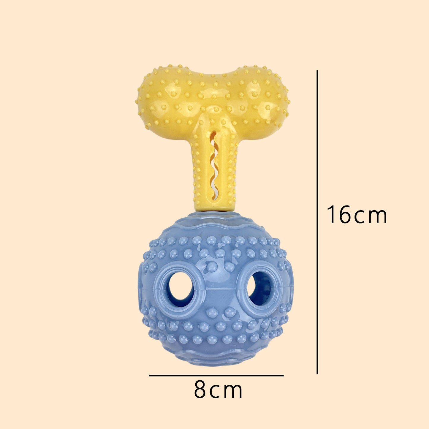 Interactive Dog Chew Toy with Treat Dispenser Durable Silicone Puppy Training Toy for Teddy Small Medium Dogs