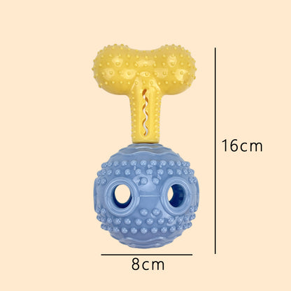 Interactive Dog Chew Toy with Treat Dispenser Durable Silicone Puppy Training Toy for Teddy Small Medium Dogs