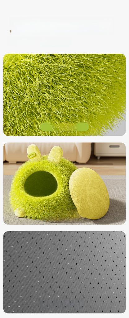 Cat House Winter Thickened Enclosed Safe Winter Warm Cold-Proof Tent House Sleeping Bag for Kittens and Small Dogs