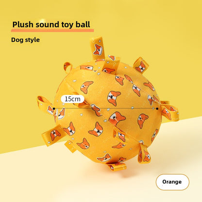 Pet Self-Hi Bite-Resistant Toy Ball Bell Sound