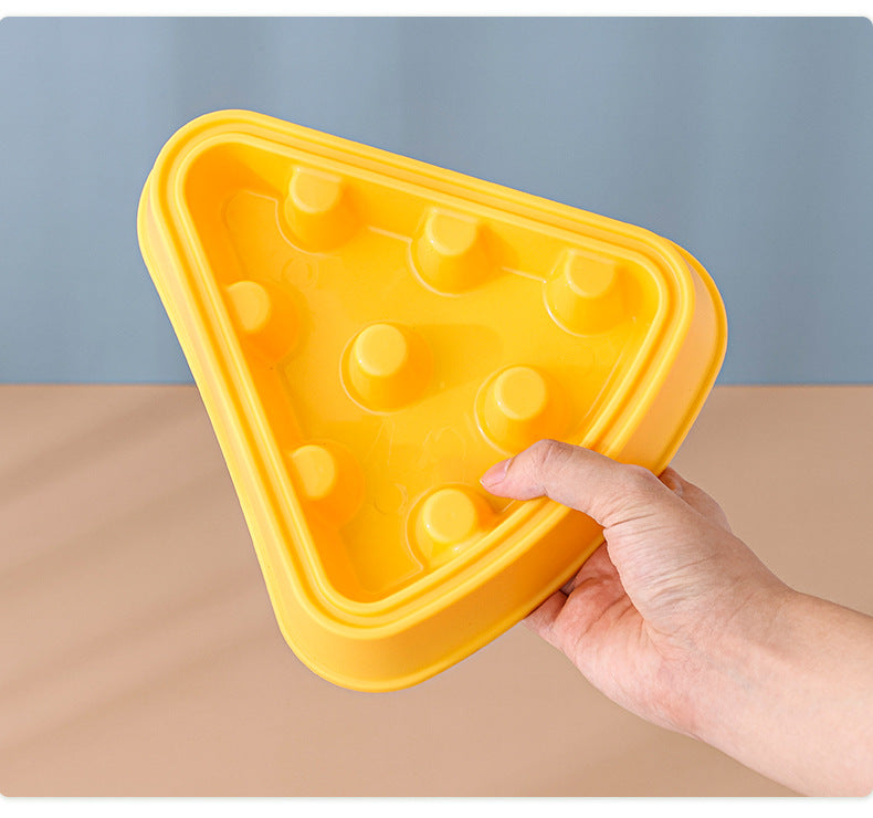 Interactive Puzzle Feeder Bowl Large Size Slow Feed Dog Bowl Anti Gulping Choking Cartoon Pizza Design Fun Pet Supplies for Dogs Cats