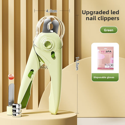 Beginner Friendly Cat Dog Nail Clipper with Light and Bloodline Indicator