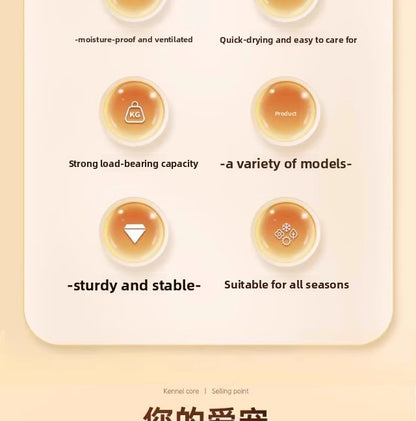 Elevated Dog Camping Bed All-Season Moisture-Proof Kennel Bed for Small Large Dogs