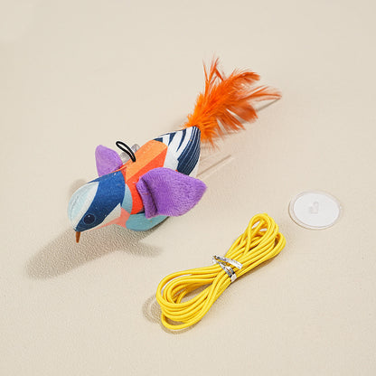 Pet play toy electric simulation bird plush catnip cat supplies