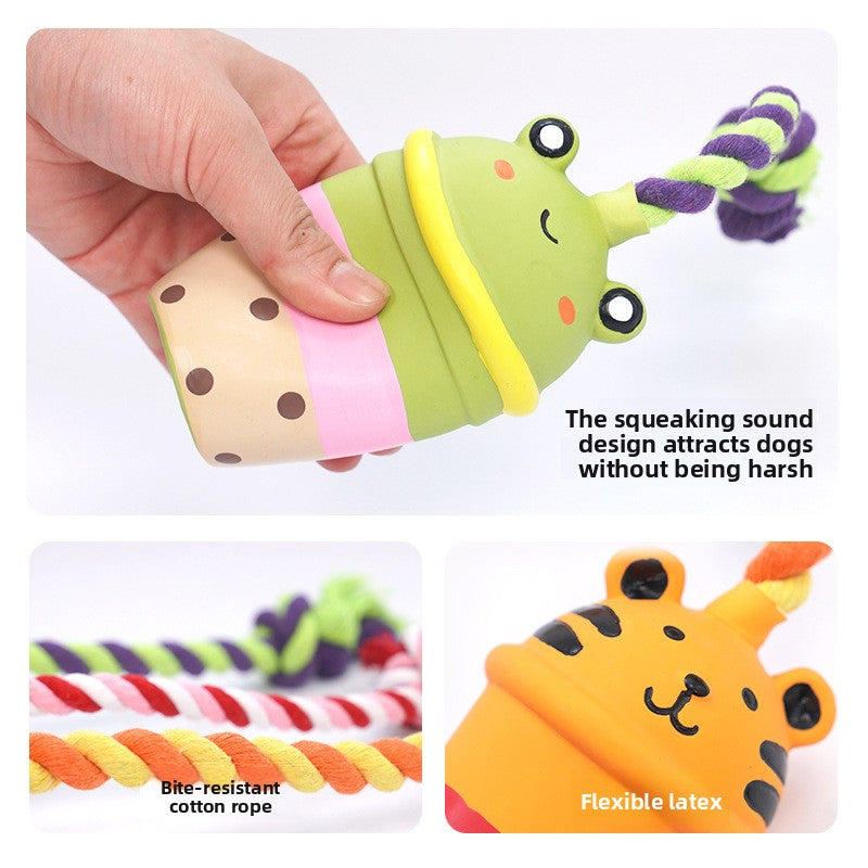 Interactive Dog Toys with Squeaky Sound Chew Durable for Small and Medium Dogs Self Entertainment Toy to Relieve Boredom Exhaust Energy Pet Chew Supplies