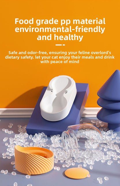 Automatic Cat Water Fountain 2L Large Capacity Quiet USB Powered Pet Water Dispenser for Cats Dogs with LED Light and Water Level Indicator