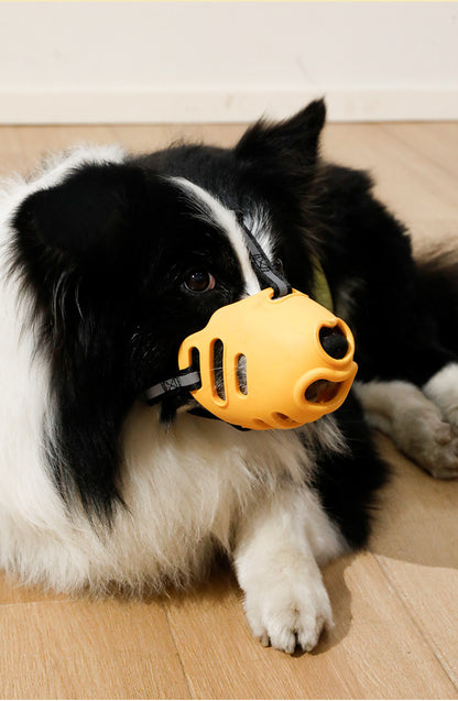 Dog Muzzle Anti Bite Anti Messy Eating Mask for Golden Samoyed All Sizes Pets