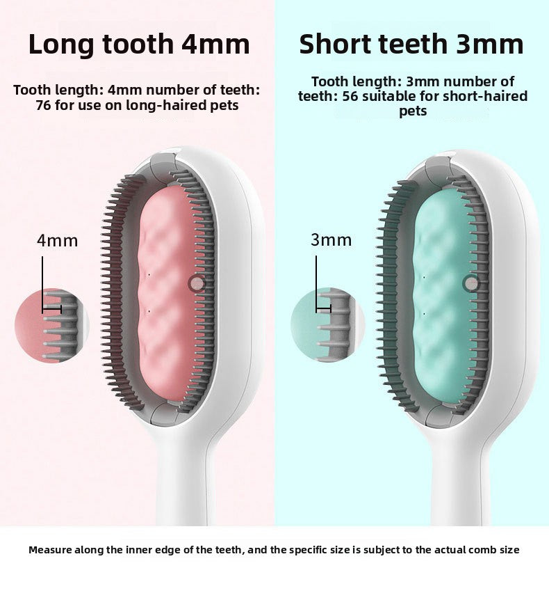 Reusable Pet Hair Removal Comb with No Wash Sticky Wipes Cat Dog Grooming Brush for Shedding Control and Furniture Carpet Clothes Fur Cleaning