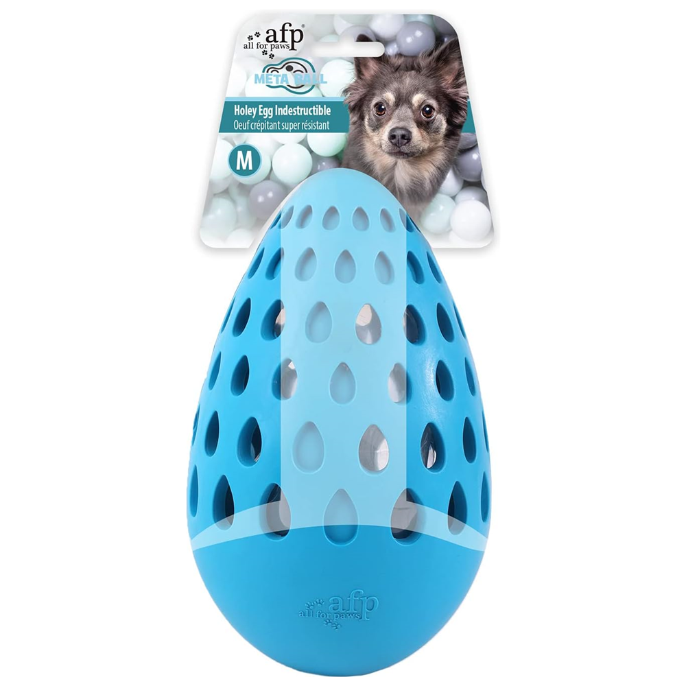Hollow Multi-Hole Rubber Elastic Dog Bite Ball with Built-in Crinkle Paper