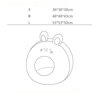 Pet Cat Nest Enclosed Sleeping Nest Dog Nest Winter Warm Mongolian Yurt Plush Animal Style Cute Adorable Pet Fleece Nest