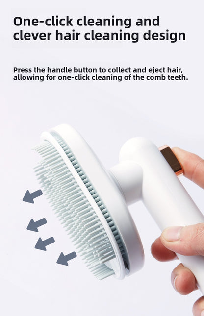 Gentle Needle Comb for Cats and Dogs Premium Pet Hair Brush to Remove Loose Hair and Reduce Shedding Detangling Comb for Pet Grooming at Home