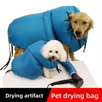 Large Dog Bathing Quick Dry Hair Dryer Box Pet Drying Bag for Cats and Dogs Fast Drying Portable Pet Dryer