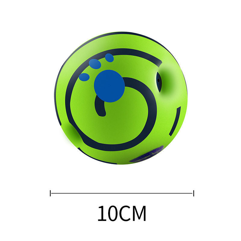 Extremely Durable Indestructible Dog Chew Toy Ball for Aggressive Chewers Interactive Rolling Self Entertainment with Squeaker Sound Golden Retriever German Shepherd