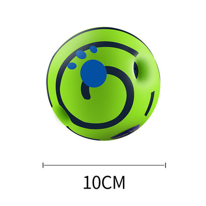 Extremely Durable Indestructible Dog Chew Toy Ball for Aggressive Chewers Interactive Rolling Self Entertainment with Squeaker Sound Golden Retriever German Shepherd