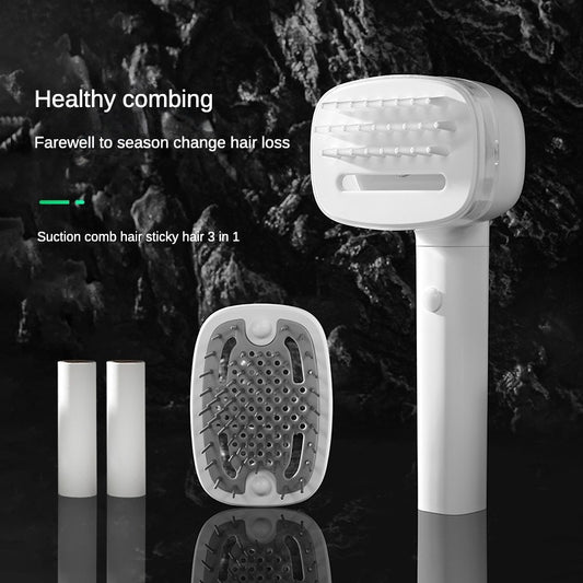 Pet Electric Hair Suction Comb Cat Dog Sticky Hair Comb Multifunctional 2-in-1 Beauty Comb