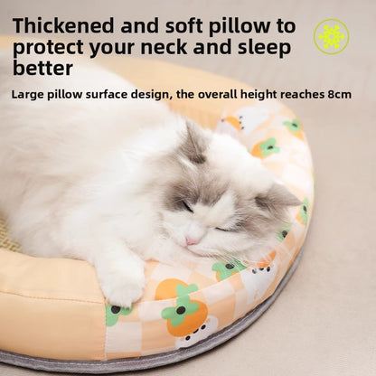 Summer Special Pet Cooling Pad Oval Track Thick Dog Bed Pet Essentials