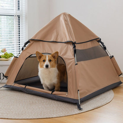 Portable PET tent for outdoor camping