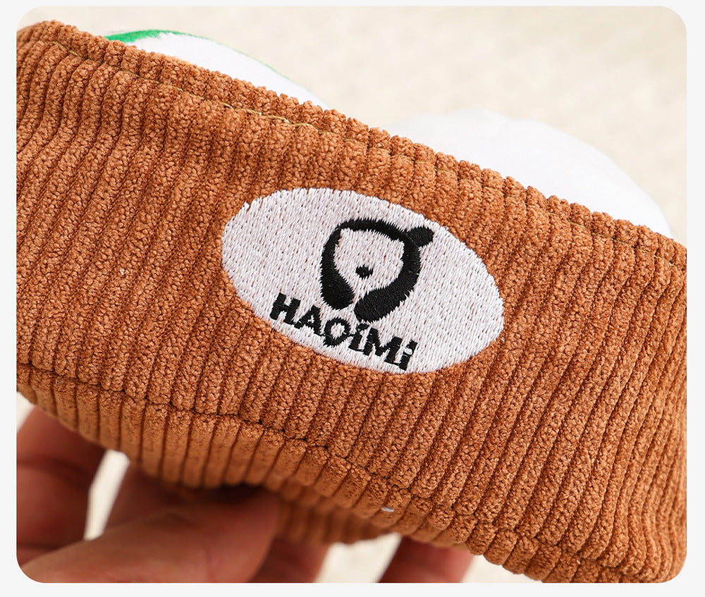 Durable Cotton Rope Dog Chew Toy with Squeaker Sound Interactive Plush Puppy Toys for Boredom Relief and Dental Health Pet Supplies