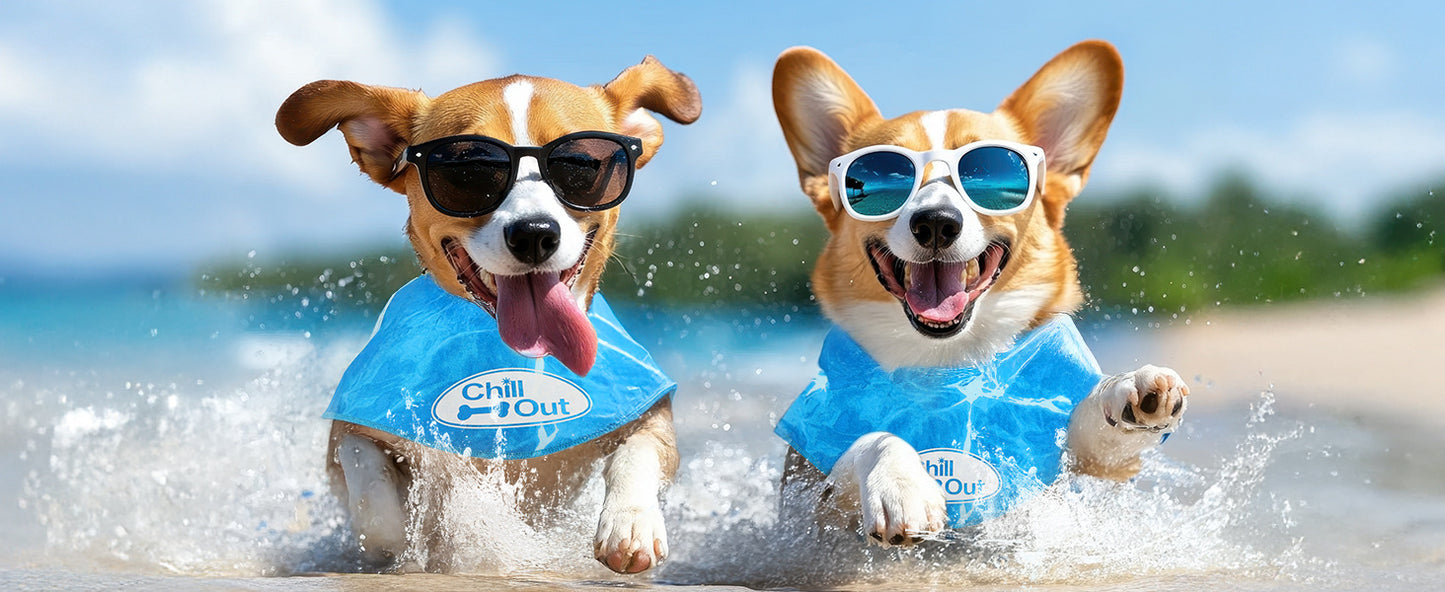 Multiple Sizes Pet Ice Neckband for Summer Anti-Sunstroke Cold Triangle Scarf