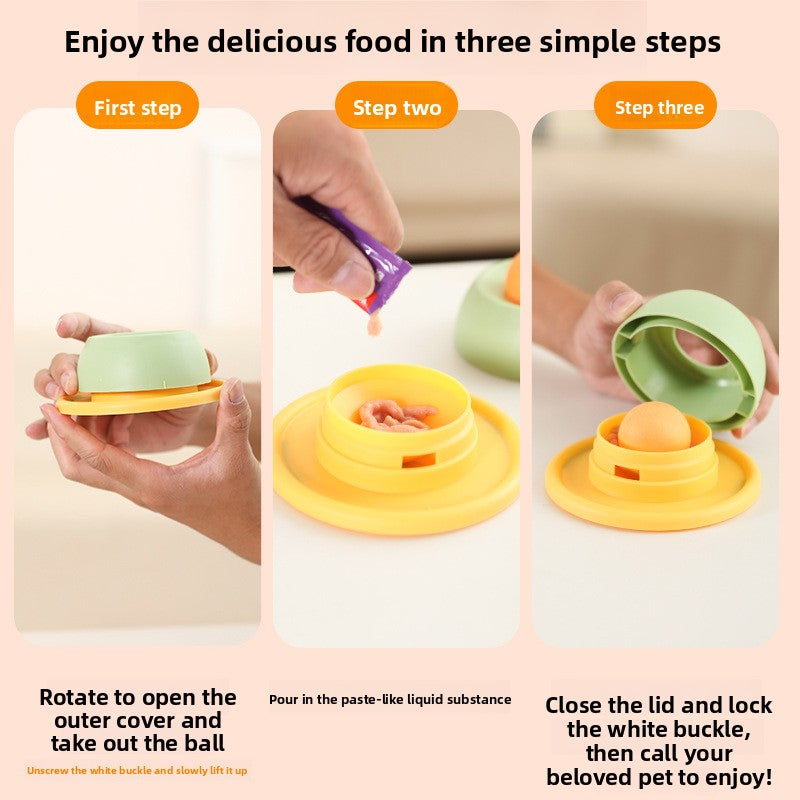 Interactive Cat Lick Mat Slow Feeder Toy for Boredom Relief Dental Care and Anti-Tip Self Entertainment with Cat Treats