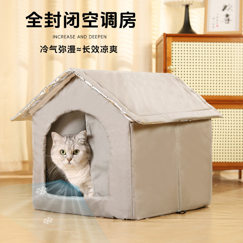 Summer Cat Cooling Artifact Portable DIY Air Conditioning Pet Ice House