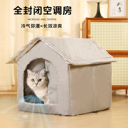 Summer Cat Cooling Artifact Portable DIY Air Conditioning Pet Ice House
