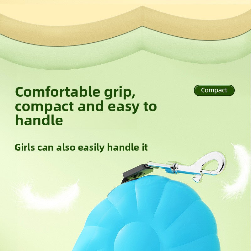 Pumpkin 5M Auto Retractable Explosion Proof Dog Leash for Small Medium Dog Walking