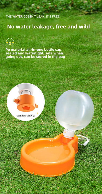 Portable PET water bottle for outdoor activities