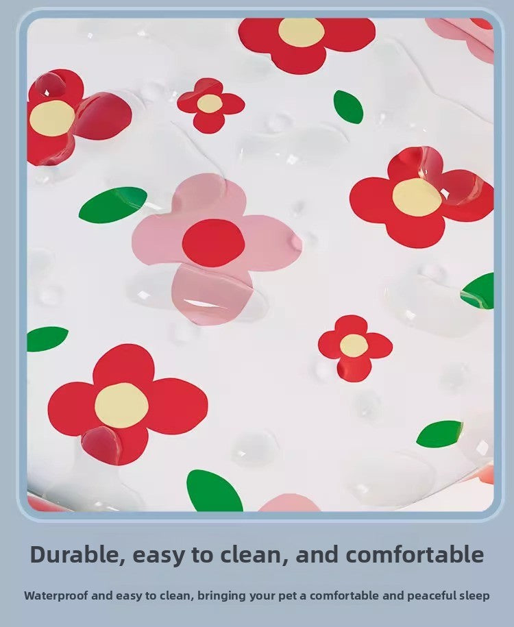 Summer Pet Cooling Mat Water Filled Ice Nest Bed for Large Cats Dogs