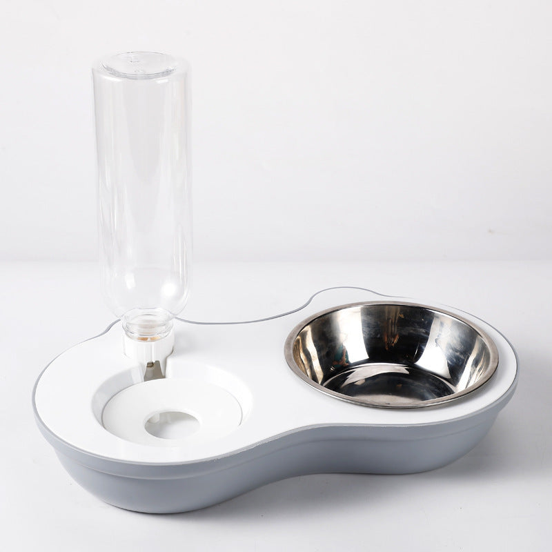 Automatic Drinking Stainless Steel Pet Bowl Double Set for Cats and Dogs