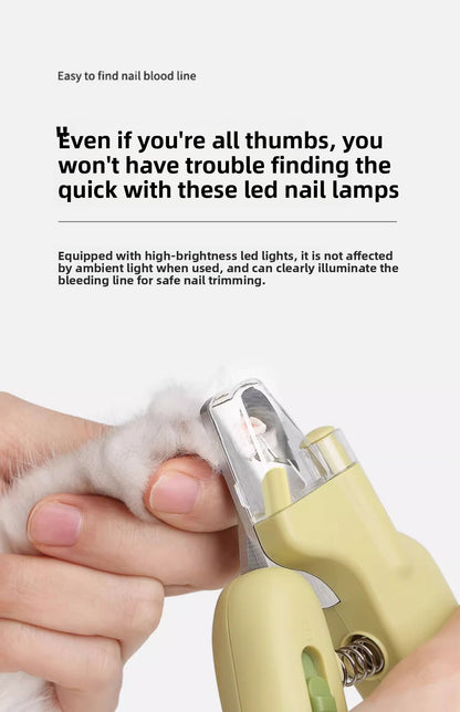 Pet Nail Clippers Cat Nail Clippers with Light Nail Cutter Rabbit Dog Cat Claw Special Beginner Pet Nail Clippers