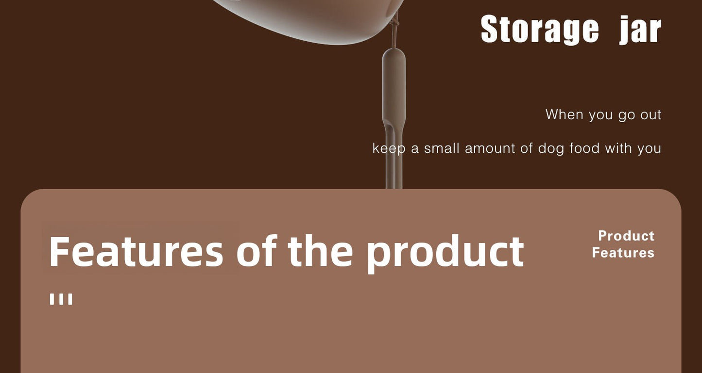 Portable Cat Snack Sealed Box Universal Pet Food Storage Moisture Proof Dispensing Canister