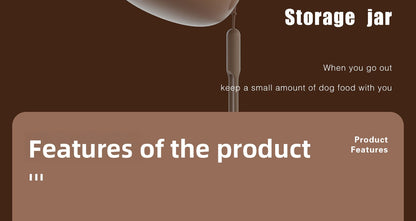 Portable Cat Snack Sealed Box Universal Pet Food Storage Moisture Proof Dispensing Canister