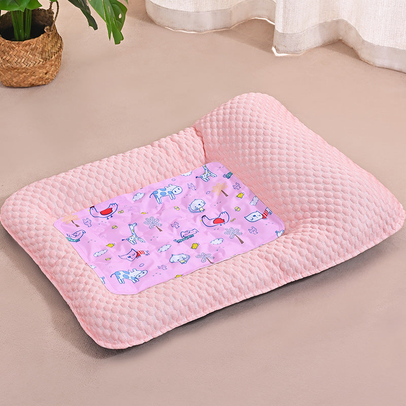 Dog Cat Ice Silk Summer Cooling Sleeping Mat for Pets Comfort