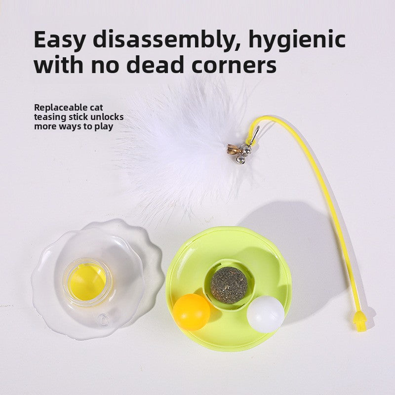 Rotating Ball Kitten Toy Self Fun Durable Cat Teaser Supplies